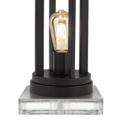 360 Lighting Marcel Modern Table Lamps Set Of 2 With Square Risers 24 1/4" High LED Nightlight USB Charging Port Black Natural Shade For Bedroom Desk -Home Lighting GUEST 7dba602e bd6b 485e 9cc6 18d4ca93aa6b