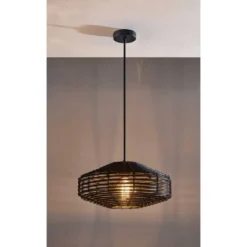 7" Kingston Pendant Ceiling Light Black - Adesso -Home Lighting GUEST 7e71e8ae e025 4b67 aa99 1d5f9025cd22