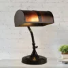 Bankers Lamp With Amber Mica Shade (Includes LED Light Bulb) -Home Lighting GUEST 81f1daf5 b891 44b9 8cd6 62479aa19826
