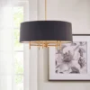 Presidio 5-Light Black Drum Shade Chandelier Gold/Black - Hampton Hill -Home Lighting GUEST 826cac51 9d87 47c3 896c 2c195c2e7fcb