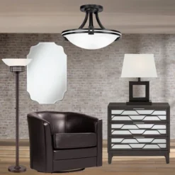 Possini Euro Design Light Blaster Modern Torchiere Floor Lamp 72 1/2" Tall Warm Bronze LED White Frosted Glass Bowl Shade For Living Room Bedroom Home -Home Lighting GUEST 850569d9 d068 4326 aad7 a33ef97851f4