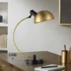 Possini Euro Design Modern Mid Century Desk Lamp 28 1/2" Tall Warm Gold Black With Dual USB Charging Ports For Bedroom Living Room Office Reading Home -Home Lighting GUEST 88d17e4a 6dfa 4c0b 89e1 83048d78e57b