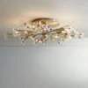 Possini Euro Design Ceiling Light Semi Flush Mount Fixture LED Brass 27 1/2" Wide 10-Light Crystal Berry For Living Room -Home Lighting GUEST 89676439 9e38 429f a8d6 be7098abb308