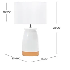 NuLOOM Colmar 25" Ceramic Table Lamp -Home Lighting GUEST 89c53777 49a2 4d56 98cb d126dc89cb10