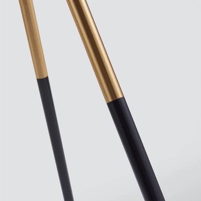 62.5" Axxin Contemporary Tripod Floor Lamp With Glass Table And Built-In USB Gold/White - Teamson Home 7 62.5" Axxin Contemporary Tripod Floor Lamp With Glass Table And Built-In USB Gold/White - Teamson Home - Image 5