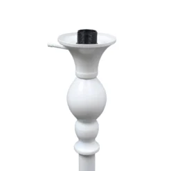 1-Light Classic Torchiere Floor Lamp With Marbleized Glass Shade White - Lalia Home -Home Lighting GUEST 8eef2ed9 739c 4050 b54f d625ca091877