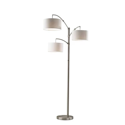 Cabo Arc Lamp Brushed Steel - Adesso 3 Cabo Arc Lamp Brushed Steel - Adesso