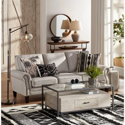 360 Lighting Bentley Rustic Farmhouse Table Lamp 29" Tall Brown Leaf Textured Hammered Pot Off White Empire Shade For Bedroom Living Room House Home 8 360 Lighting Bentley Rustic Farmhouse Table Lamp 29" Tall Brown Leaf Textured Hammered Pot Off White Empire Shade For Bedroom Living Room House Home - Image 6