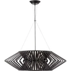 Possini Euro Design Planet Black Large Pendant Light 31 1/2" Wide Mid Century Modern White Glass For Dining Room House Foyer Kitchen Island Entryway -Home Lighting GUEST 95d4f1e4 6e98 4618 b7e9 1708c75555bc