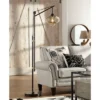 Franklin Iron Works Industrial Downbridge Floor Lamp 66" Tall Bronze Cognac Glass Dimmable LED Edison Bulb For Living Room Reading Office -Home Lighting GUEST 962c74f5 edfb 4ff8 aa36 ef36207c800d