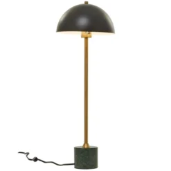 28" X 10" Metal Umbrella Style Desk Lamp With Marble Base - Olivia & May -Home Lighting GUEST 9646a295 bd8b 4a99 81b9 c4adbcfb6fb9