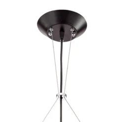 Possini Euro Design Planet Black Large Pendant Light 31 1/2" Wide Mid Century Modern White Glass For Dining Room House Foyer Kitchen Island Entryway -Home Lighting GUEST 985504dc aa49 4795 bbbc 7b6637a5bb32