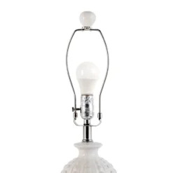 NuLOOM Flint Ceramic 30" Table Lamp Lighting - Cream 30" H X 15" W X 15"D -Home Lighting GUEST 99c74932 2df9 4ac0 87cc 48a8a0011016