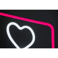Amped Co 13 X 11 Inches Neon Desk Light Like Sign Symbol, Heart, Red And White -Home Lighting GUEST 9a2866cd c6b2 4628 a44a d85a641c2548