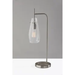 Layla Desk Lamp Brushed Steel - Adesso -Home Lighting GUEST 9a48299e 5f97 4242 965a 68e6eed780dc