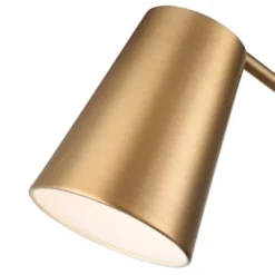 360 Lighting Industrial Modern Desk Lamp With USB And AC Power Outlet 23.5" High Antique Brass Metal For Living Room Bedroom House Bedside -Home Lighting GUEST 9ae329aa ecd9 4387 b642 e7edc0e05733