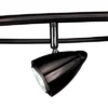 Pro Track Salazar S-Wave 6-Head LED Ceiling Track Light Fixture Kit Spot Light GU10 Adjustable Black Metal Modern Kitchen Bathroom Dining 54" Wide -Home Lighting GUEST 9aee99e9 d6d5 44ea 8873 1bdcdab72d8d
