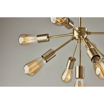 Sputnik Arc Floor Lamp Antique Brass (Includes Light Bulb) - Adesso 4 Sputnik Arc Floor Lamp Antique Brass (Includes Light Bulb) - Adesso - Image 2