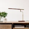 LED Barrett Desk Lamp Walnut/Brass (Includes LED Light Bulb) - Adesso -Home Lighting GUEST 9cdd73e0 5cf1 47ca ab1b 8ce24ca7b471