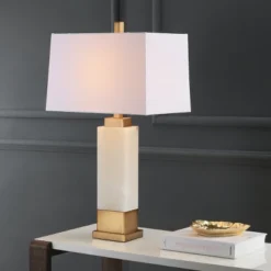 Rozella Alabaster 29.5-Inch H Table Lamp - White/Gold - Safavieh 7 Rozella Alabaster 29.5-Inch H Table Lamp - White/Gold - Safavieh -Home Lighting GUEST 9e42a935 079c 45e3 9895 3ffa47abc124