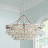 Vienna Full Spectrum Wohlfurst Brushed Nickel Pendant Chandelier 20 1/4" Wide Clear Crystal 5-Light Fixture For Dining Room House Foyer Kitchen Island -Home Lighting GUEST 9ee0cf5e 7277 4b5c 80a8 78e3da9e1a79