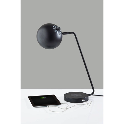 Emerson Charge Table Lamp Black - Adesso 3 Emerson Charge Table Lamp Black - Adesso