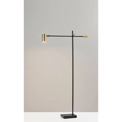58" X 63" Collette Floor Lamp (Includes LED Light Bulb) Black - Adesso 4 58" X 63" Collette Floor Lamp (Includes LED Light Bulb) Black - Adesso - Image 2