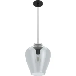 1-Light Vidria Pendant Matte Black - Hunter Fan -Home Lighting GUEST a7c8cde1 ced4 4bce b35b 1d92e36a7178
