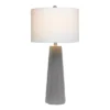Concrete Pillar Table Lamp With Fabric Shade White - Lalia Home -Home Lighting GUEST a81436f4 8608 4613 adfa 6c69bc9b723e
