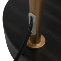 Metal And Wood Floor Lamp With Glass Globe Shade Gold - Storied Home -Home Lighting GUEST a8a11792 1166 407a aa0b dc414ec686b8