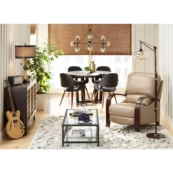 Franklin Iron Works Industrial Downbridge Floor Lamp 66" Tall Bronze Cognac Glass Dimmable LED Edison Bulb For Living Room Reading Office -Home Lighting GUEST a919968d 061e 4fd9 98a5 0ba8249f8cdf