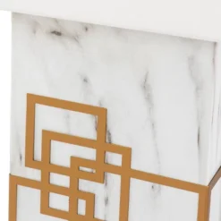 Bramp Table Lamp White/Gold (Includes LED Light Bulb) - Southern Enterprises -Home Lighting GUEST ac448d59 7a4b 4ea2 9ccb 9cc1379afc20