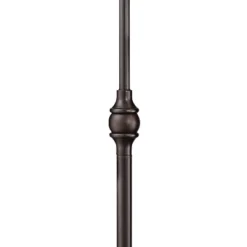 Franklin Iron Works Wyatt II Industrial Rustic Farmhouse Arc Floor Lamp 66" Tall Dark Bronze Brown Metal For Living Room Reading Bedroom Office House -Home Lighting GUEST b906fce8 2e3d 40a4 b7ca 981944e8ee0e