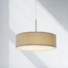 18" X 18" X 14" LED Metal Dimmable Pendant With Diffuser And Hardback Fabric Shade Gray - Cal Lighting -Home Lighting GUEST b9ee7a9a ce27 4726 b938 edc9dc5b6bf7