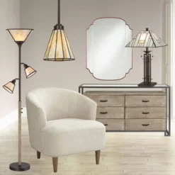 Franklin Iron Works Wrought Tiffany Style Table Lamp 26 1/4" High Bronze Art Deco Stained Glass For Bedroom Living Room Bedside Nightstand Office Kids 17 Franklin Iron Works Wrought Tiffany Style Table Lamp 26 1/4" High Bronze Art Deco Stained Glass For Bedroom Living Room Bedside Nightstand Office Kids -Home Lighting GUEST bca77355 ab86 4f8a 9898 b18197540a3a