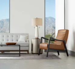 Possini Euro Design Kingston Modern Mid Century Table Lamp 32 3/4" Tall White Grooved Patterned Ceramic Taupe Drum Shade For Bedroom Living Room House 17 Possini Euro Design Kingston Modern Mid Century Table Lamp 32 3/4" Tall White Grooved Patterned Ceramic Taupe Drum Shade For Bedroom Living Room House -Home Lighting GUEST bece14fc 11c5 423a 8af6 4fc533542cb9