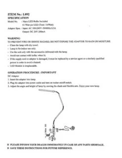 Hastings Home Modern Contemporary LED Clamp Desk Lamp – Silver -Home Lighting GUEST bed0a4e3 e1ec 4d43 835a 6dffc0ade7b3
