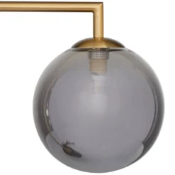 19" X 6" Metal Orb Desk Lamp With Marble Base Silver - Olivia & May -Home Lighting GUEST c0490158 2a80 4994 b6ba 234ae2c174f8