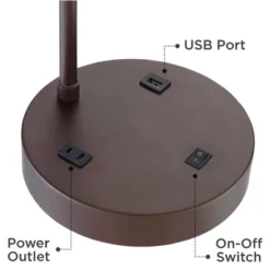 360 Lighting Colby Bronze USB Desk Lamps Set Of 2 With Smart Socket -Home Lighting GUEST c16c32ff dd54 47b4 b75c 4d88f43ab176