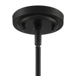 Regency Hill Aurine Matte Black Pendant Chandelier 18" Wide Modern Clear Crystal Glass Leaf 5-Light Fixture For Dining Room Foyer House Kitchen Island -Home Lighting GUEST c50be299 9f0c 4582 8e89 9d686c99c1e7