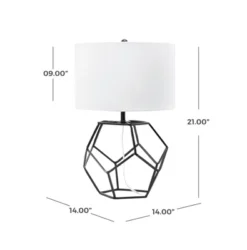 NuLOOM Midora 21" Iron Table Lamp -Home Lighting GUEST c66abf10 2470 4c8c b020 65ff83deebaa
