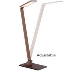 Possini Euro Design Bentley Modern Desk Lamp 21" High French Bronze Aluminum Metal LED Touch On Off Adjustable Head For Bedroom Living Room Office -Home Lighting GUEST c97b1947 2077 4459 8a6c baaf8750452a