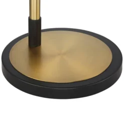 Possini Euro Design Modern Arc Floor Lamp 66" Tall Warm Gold Matte Black 4-Light Frosted Rain Pattern Glass For Living Room House -Home Lighting GUEST cc1f73f5 3682 4bfb 8441 76e601c79342