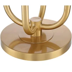 Possini Euro Design Mid Century Modern Glam Style Floor Lamp 4-Light LED 68.5" Tall Warm Gold Glass Globe Shade For Living Room House Uplight -Home Lighting GUEST cc51f5fd 7f53 4bc4 a04a bcff2955d044