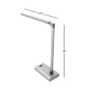 Hastings Home LED Contemporary Reading And Desk Lamp With 2 Adjustable Arms - White -Home Lighting GUEST cda5b021 a98c 4bf3 9684 3f8d9e3bb6b8