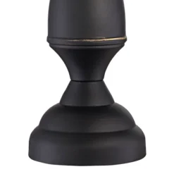 Regency Hill Ben Rustic Farmhouse Table Lamps 25" High Set Of 2 Dark Bronze Metal Beige Linen Drum Shade For Bedroom Living Room Bedside Nightstand -Home Lighting GUEST cf0e43ba fd6b 4599 96be 6b0debc7b87d