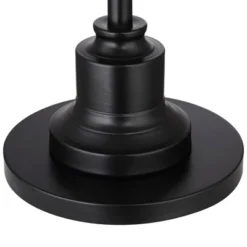 360 Lighting Spenser Rustic Farmhouse Floor Lamp 58" Tall Oiled Bronze Metal Off White Linen Empire Shade For Living Room Bedroom Office House Home -Home Lighting GUEST d001c5dc 038a 40ec 9f21 15c5aa238b93 1