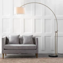 Polaris Arc Floor Lamp - Safavieh -Home Lighting GUEST d0ad4cd5 f960 45bd 8a88 07cd69793dc8