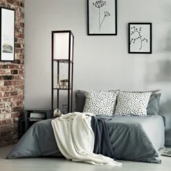 Torchiere Floor Lamp Brown (Includes LED Light Bulb) - Lavish Home 11 Torchiere Floor Lamp Brown (Includes LED Light Bulb) - Lavish Home -Home Lighting GUEST d8a03d4a 0dd7 41f1 89eb dfd296c66559