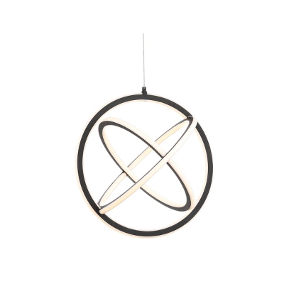 16.5" Adjustable Orbit Pendant (Includes Energy Efficient Light Bulb) Black - JONATHAN Y 3 16.5" Adjustable Orbit Pendant (Includes Energy Efficient Light Bulb) Black - JONATHAN Y